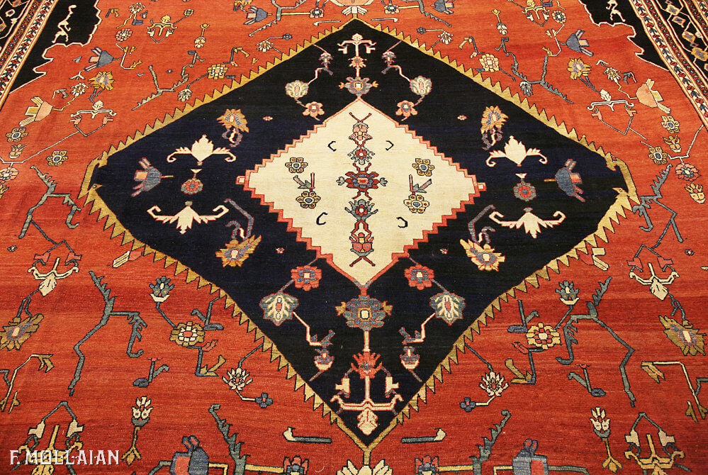 Antique Persian Serapi/Senneh Carpet n°:48458688